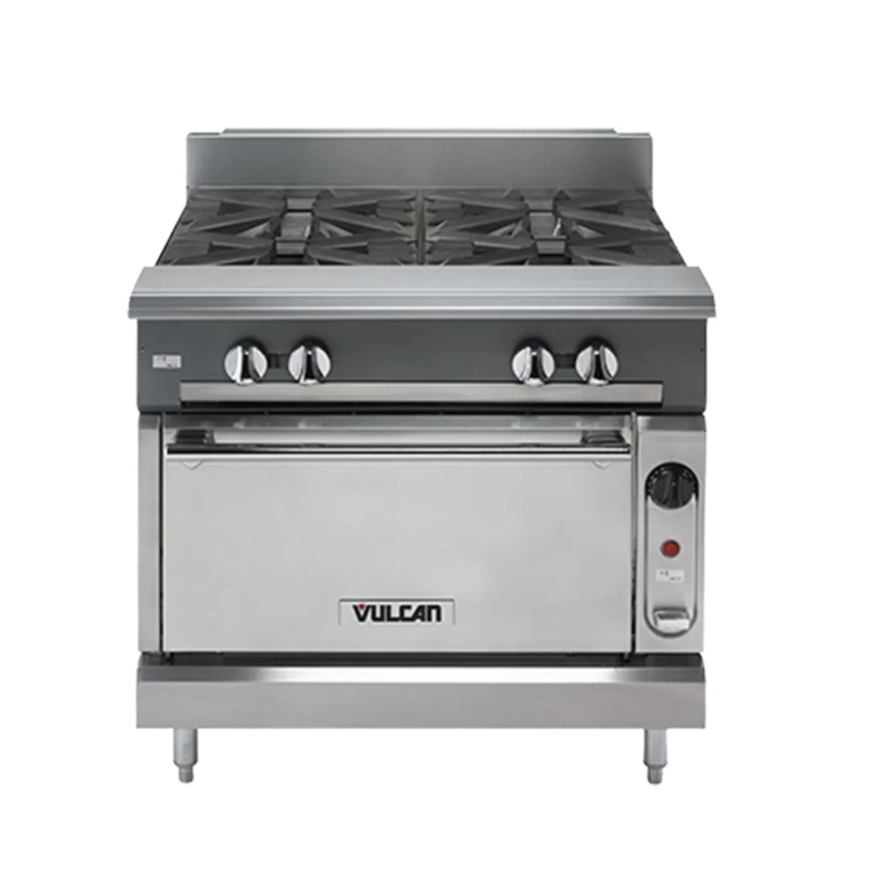 Vulcan V6B36C 36" 6 Burner Gas Range w/ Convection Oven, Natural Gas