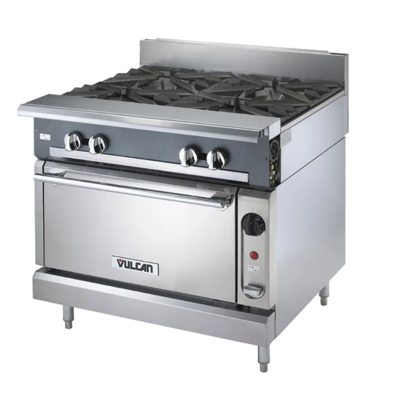 Vulcan V6B36S 36" 6 Burner Gas Range w/ Standard Oven, Natural Gas