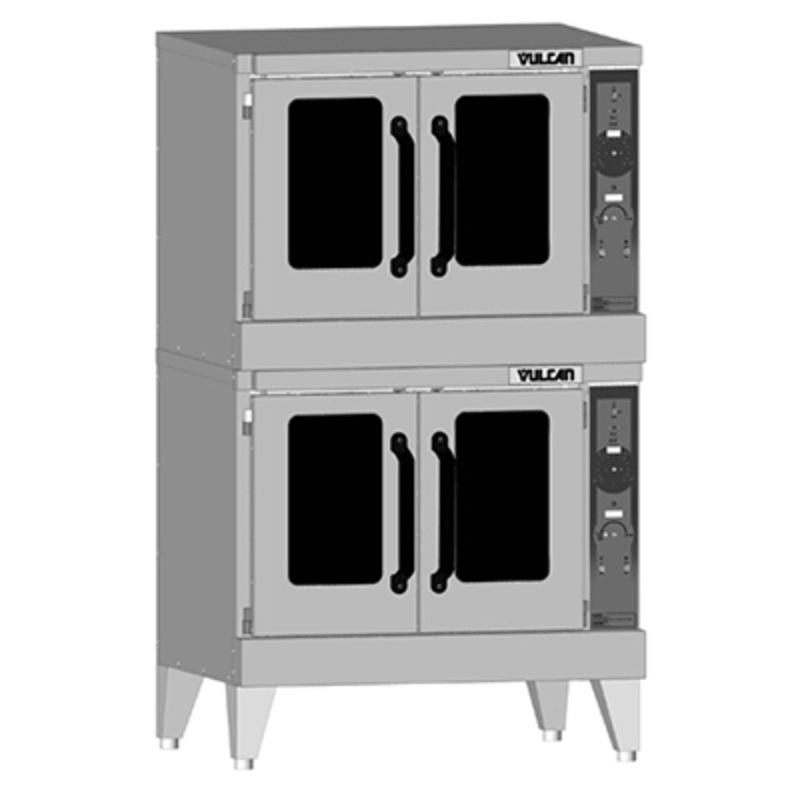 Vulcan VC55GD Double Full Size Liquid Propane Gas Convection Oven - 50,000 BTU
