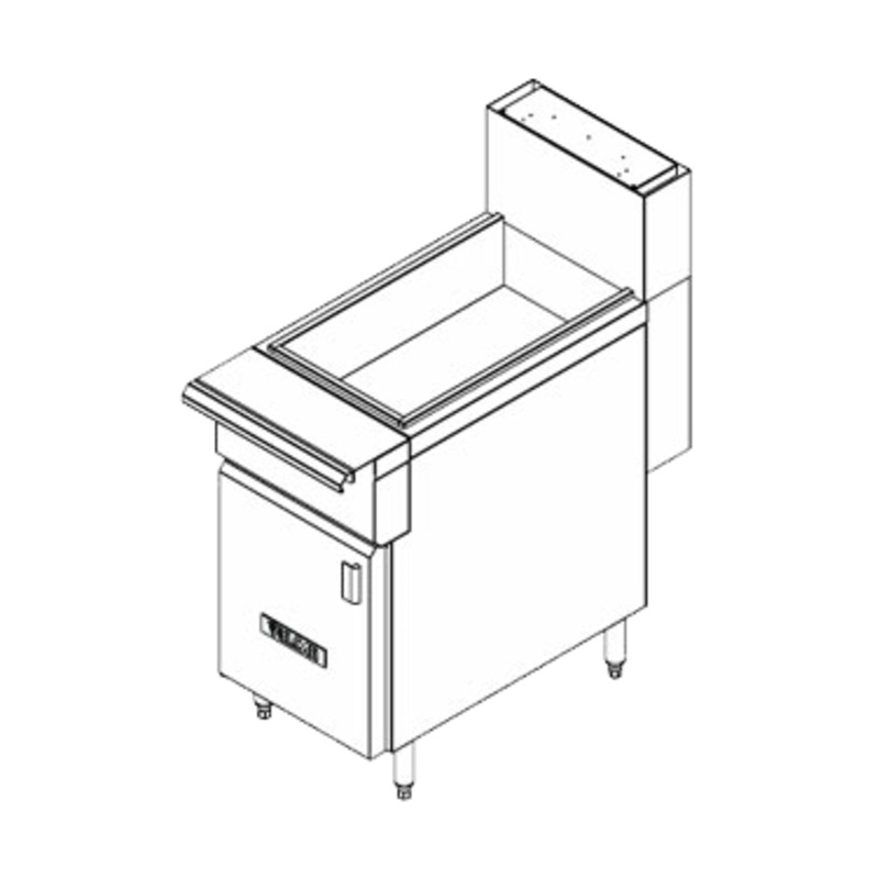 Vulcan VFDUMP 18" Freestanding Fry Dump Station - Stainless, 120v