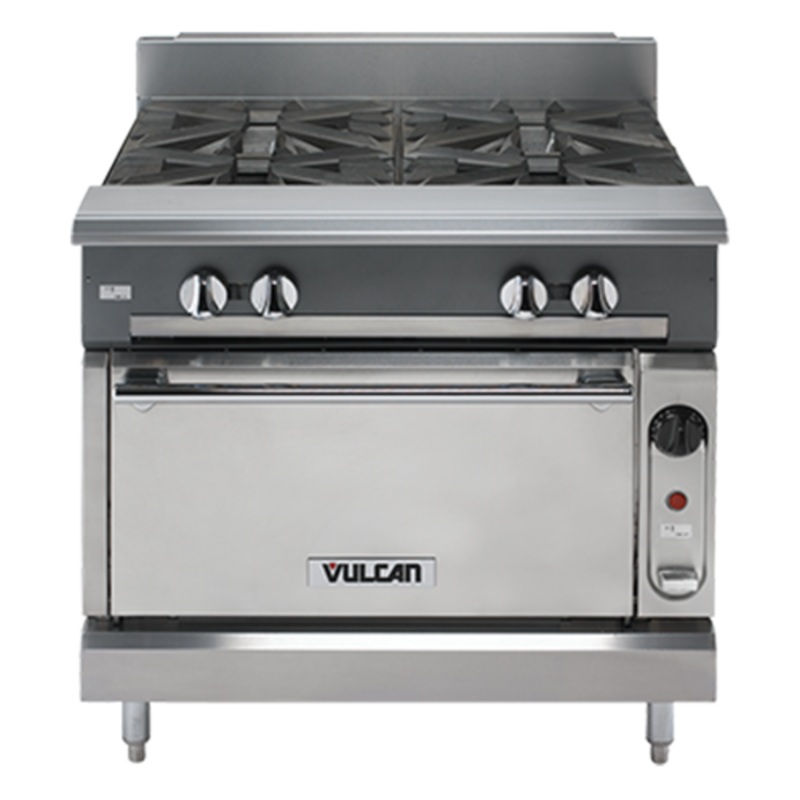 Vulcan VWT36C 36" Heavy Duty Range, Work Top, Convection Oven, Natural Gas