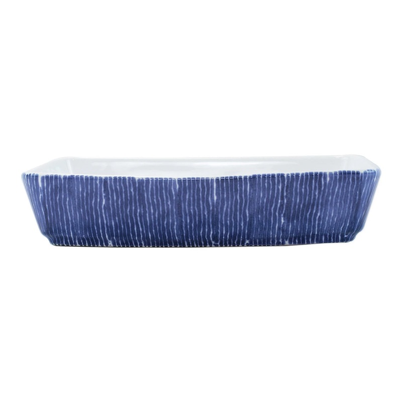 Viva By Vietri Santorini Stripe Rectangular Baker