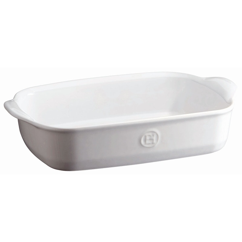 Emile Henry Ultime Rectangular Small Baking Dish in White
