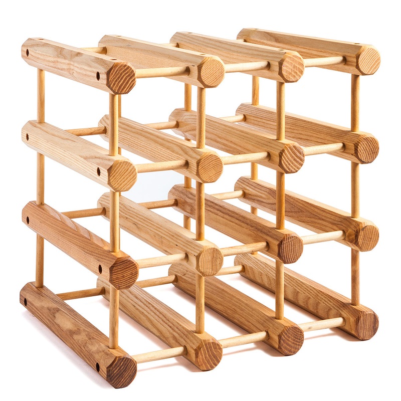 JK Adams Wooden Modular Wine Rack-12 Bottle