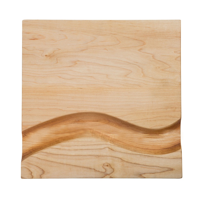 JK AdamsMaple Square Cheese Board with Cracker Groove