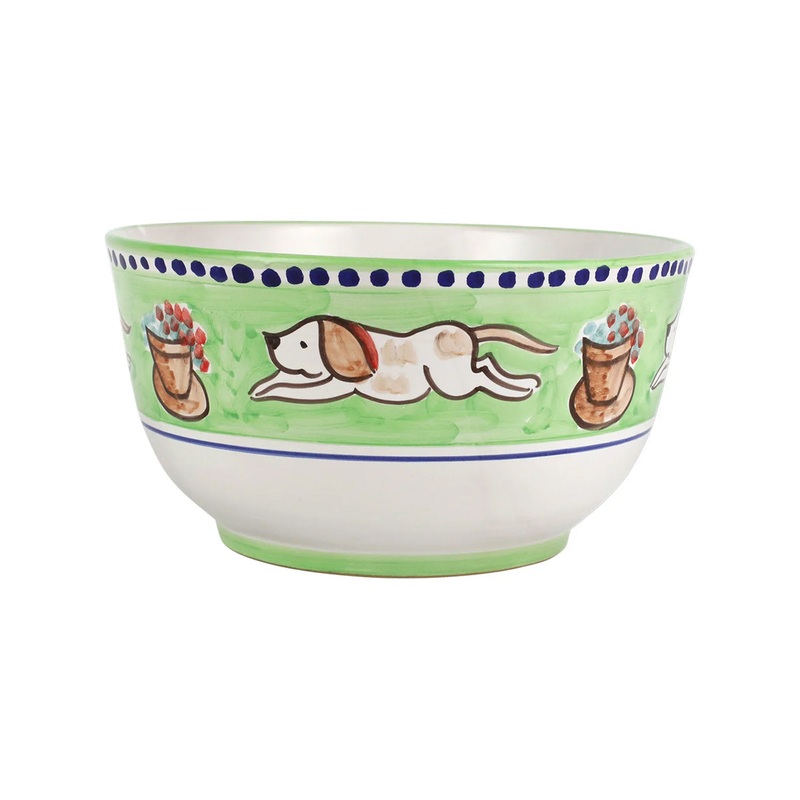 Vietri Campagna Cane Deep Serving Bowl