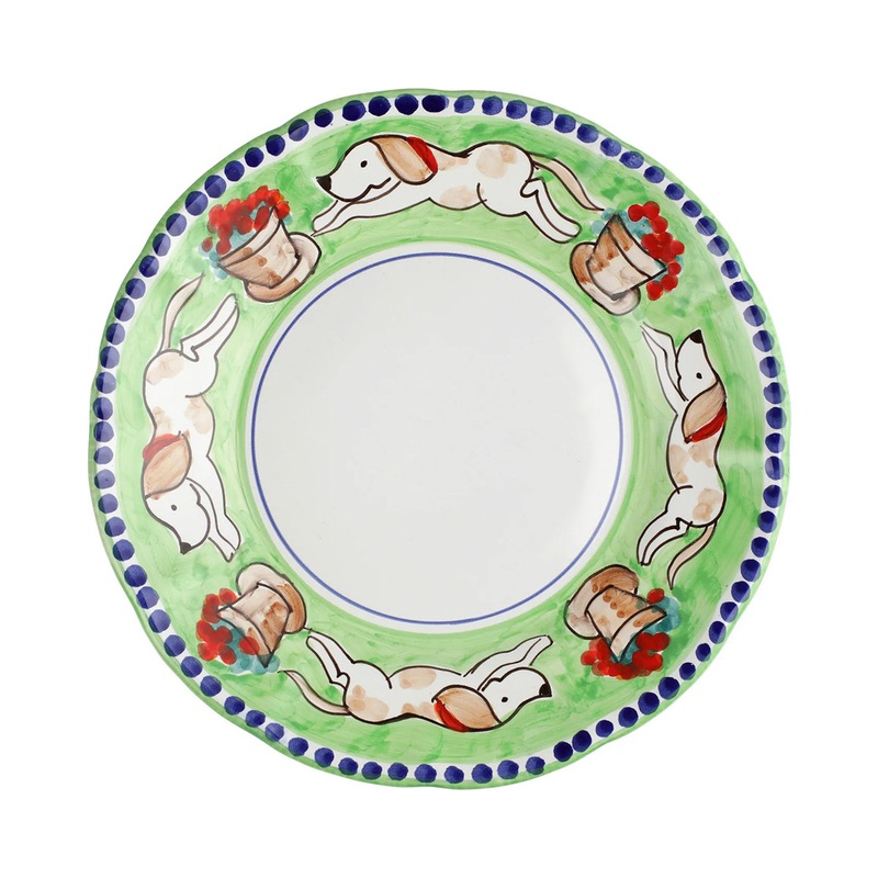 Vietri Campagna Cane Dinner Plate