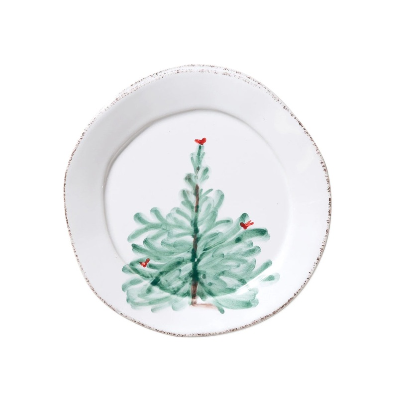 Vietri Lastra Holiday Canape Plate
