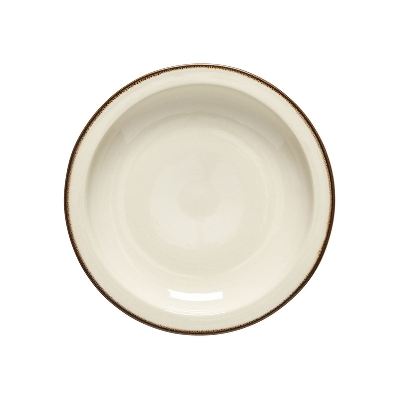 Casafina by Costa Nova Poterie Salad Plate in Cream