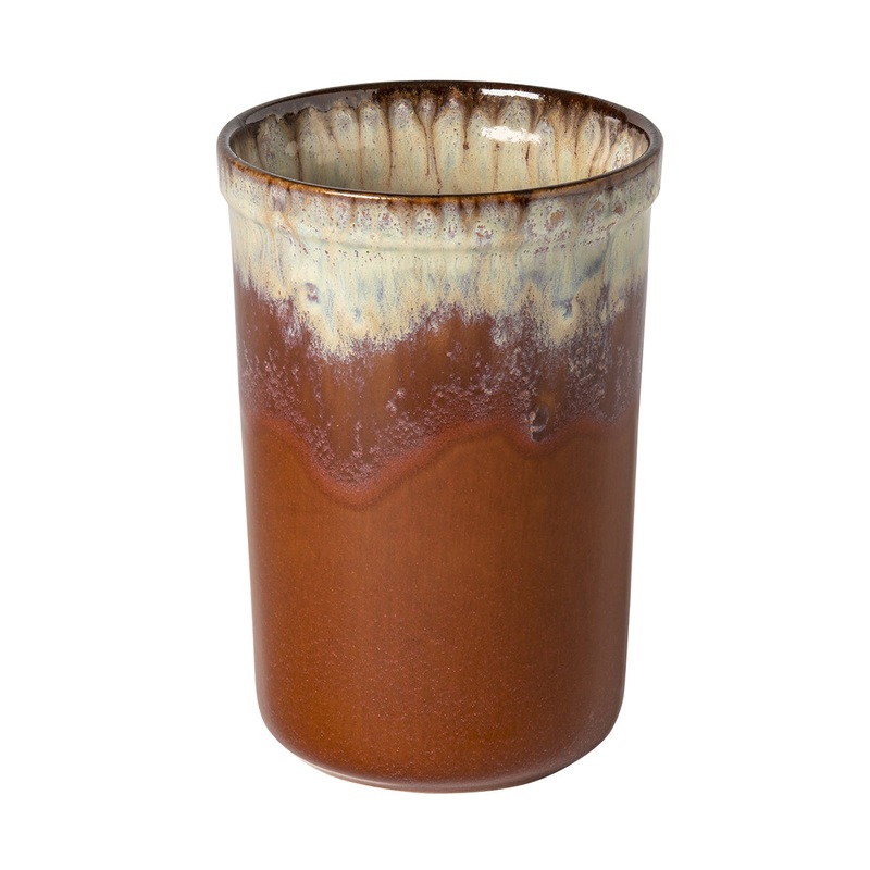 Casafina by Costa Nova Poterie Utensil Holder  in Caramel Latte