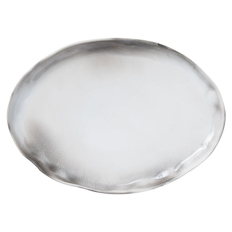 Vietri Aurora Ash Large Oval Platter