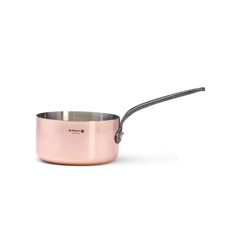 de Buyer Inocuivre Tradition 2.6 Qt Copper Sauce Pan