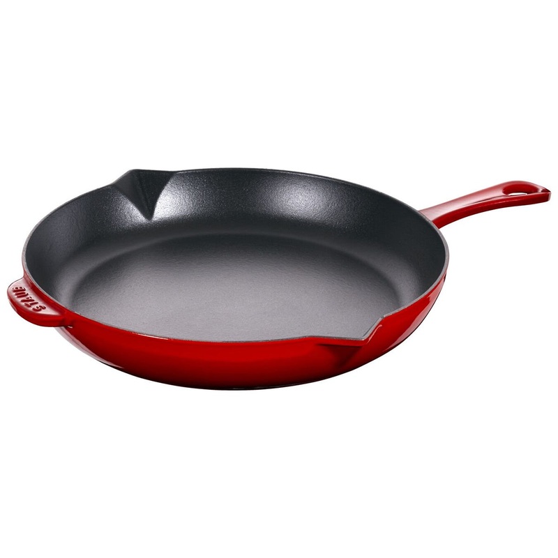 Staub Enameled Cast Iron 10" Fry Pan in Cherry