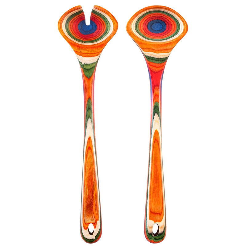 Totally Bamboo Baltique Marrakesh Collection Salad Server Utensil Set