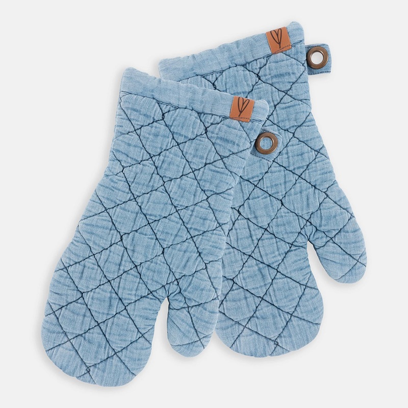 KAF Home Ayesha Curry Denim Oven Mitts