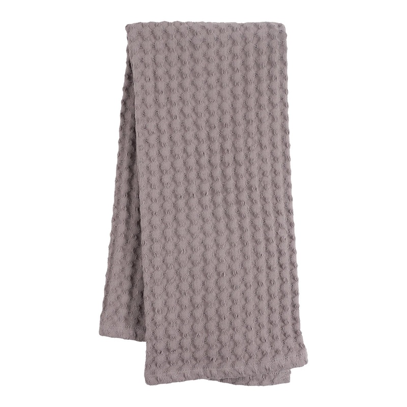KAF Home Monaco Jumbo Waffle Kitchen Towel  in Frost Gray