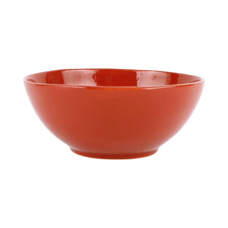 Vietri Cucina Fresca Small Serving Bowl  in Paprika