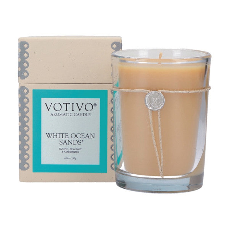 Votivo White Ocean Sands 6.8oz Aromatic Candle