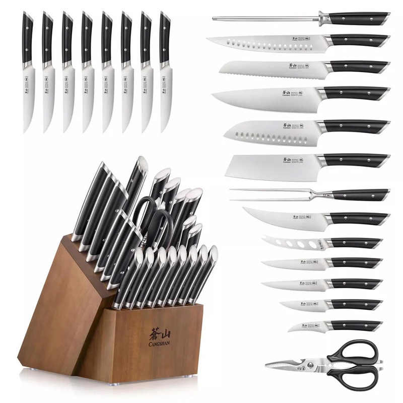 Cangshan HELENA Series German Steel Forged 23 Pc Knife Block Set