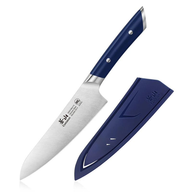 Cangshan HELENA Series German Steel Forged 5.5" Navy Blue Prep Knife