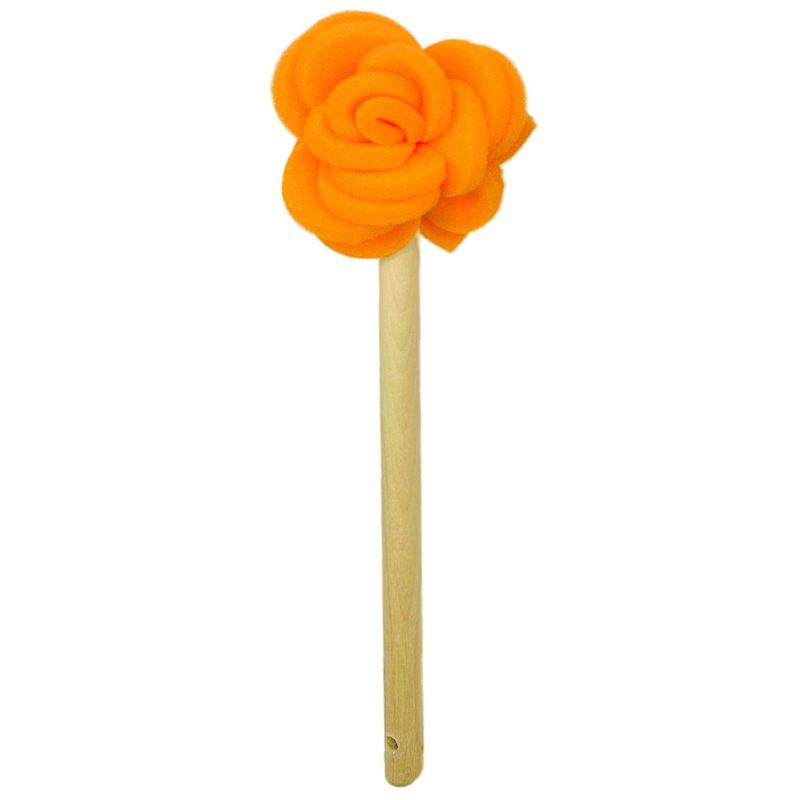 Jet-Scrubz Flower Dish Mop Orange