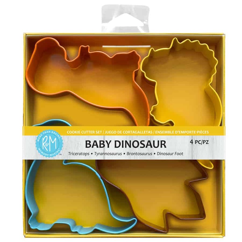 R&M Baby Dinosaur Cookie Cutters 4 PC Set