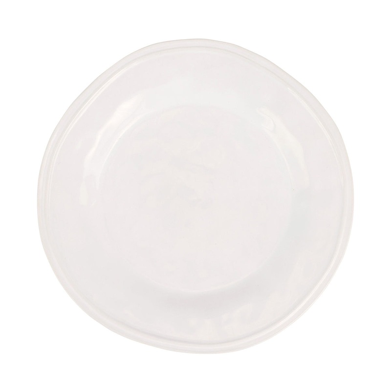 Viva By Vietri Aria White Dinner Plate