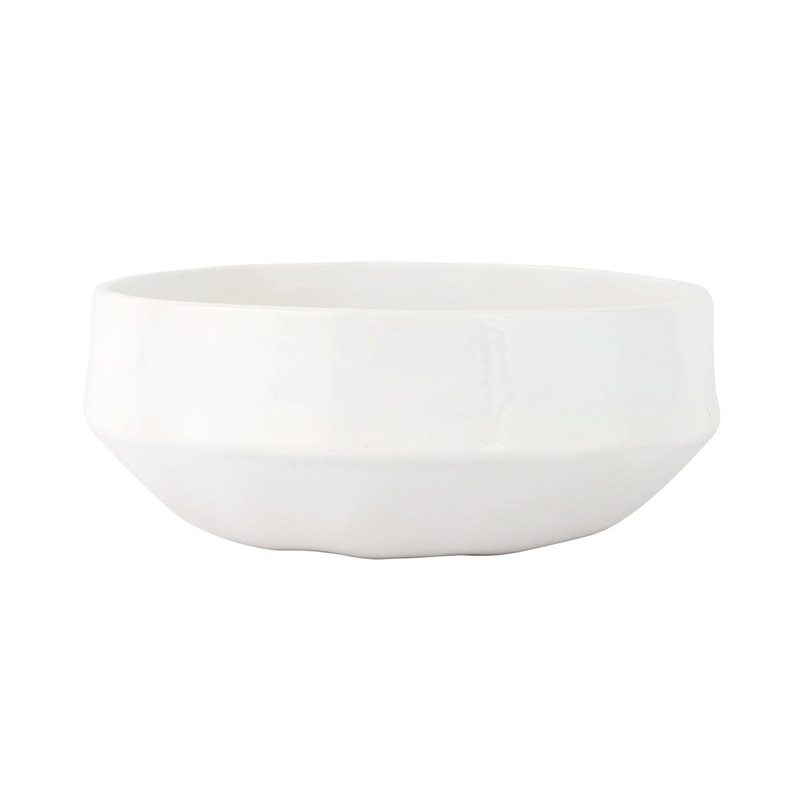 Viva By Vietri Aria White Organic Large Serving Bowl