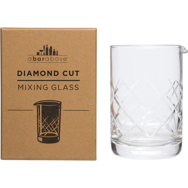 A Bar Above Diamond Cut Mixing Glass