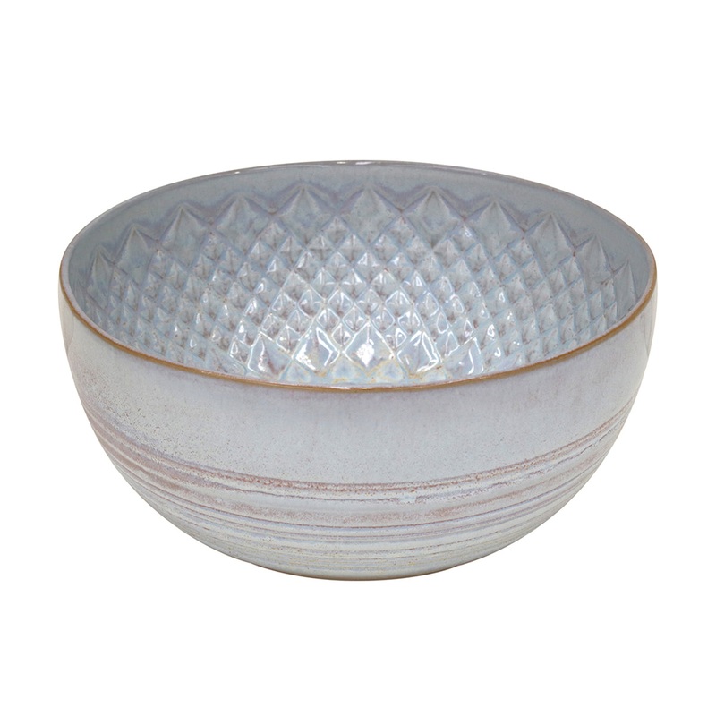 Costa Nova Cristal Craquel Blue Serving Bowl