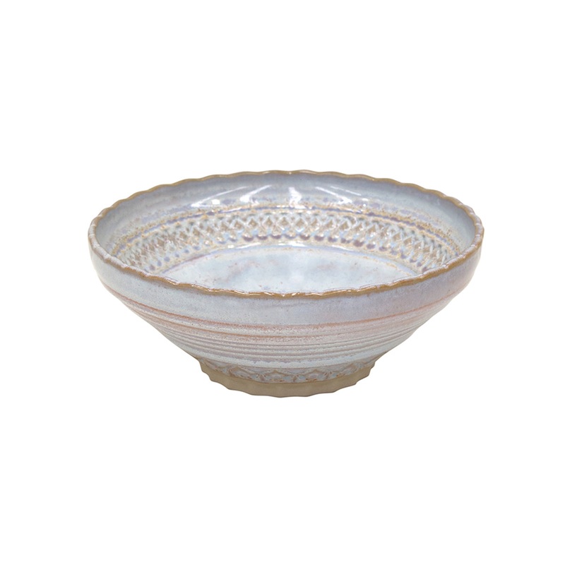 Costa Nova Cristal Craquel Blue Soup/Cereal Bowl