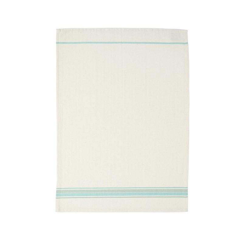 Costa Nova Set of 2 Kitchen Towels Aqua French Stripes