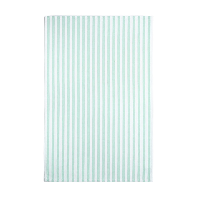 Costa Nova Set of 2 Kitchen Towels Aqua Stripes