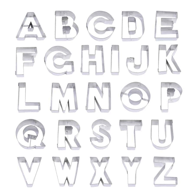Deluxe Alphabet Cookie Cutter 26 Pc Set