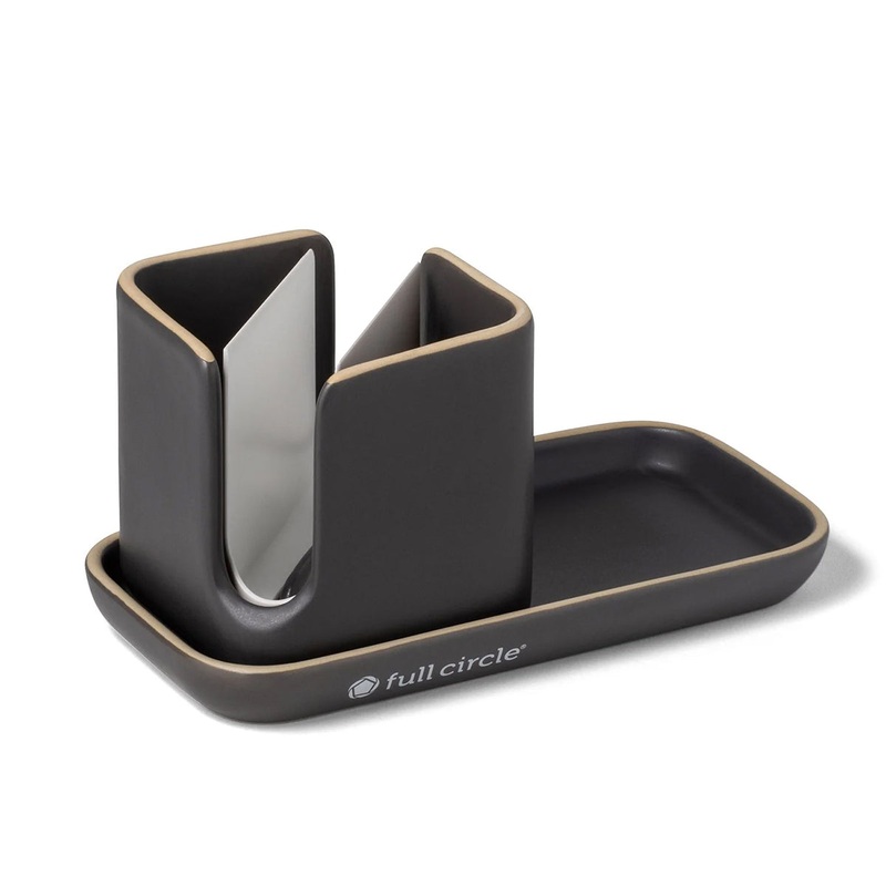 Full Circle Stash Modular Ceramic Sinkside Organizer