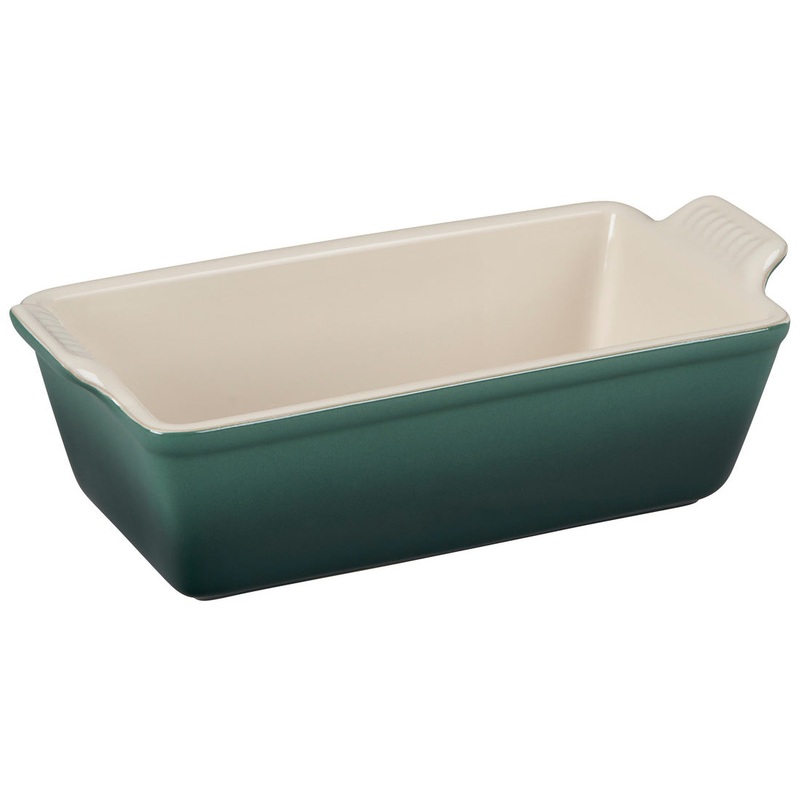 Le Creuset Ceramic Heritage Loaf Pan in Artichaut