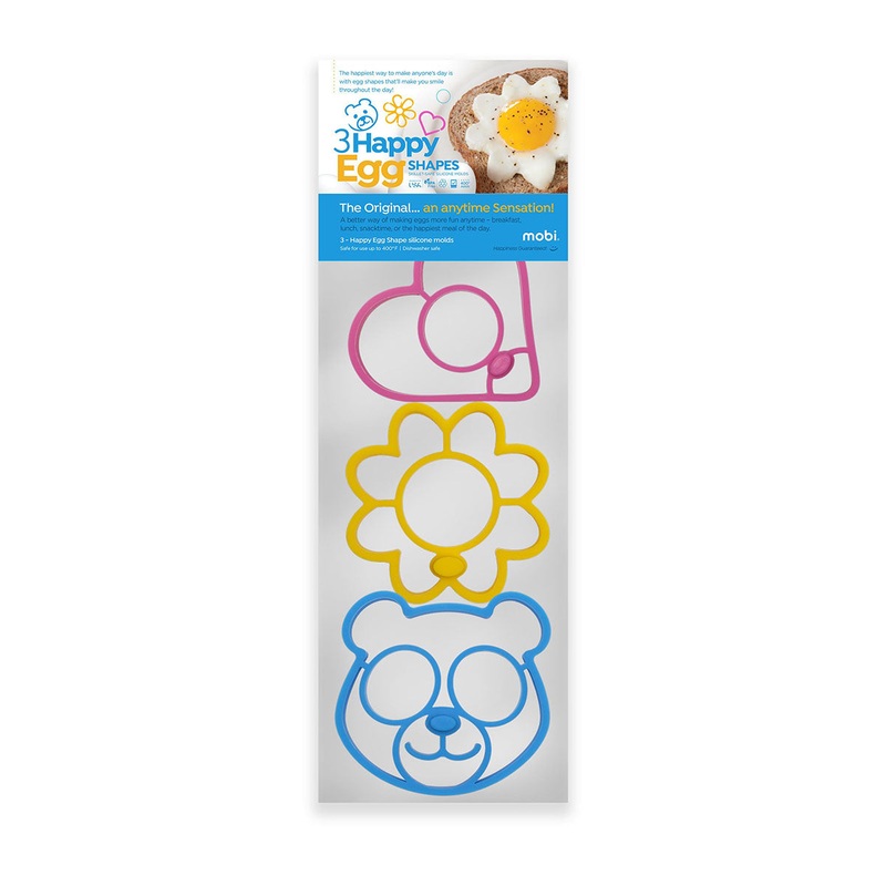 Mobi 3-Happy Egg Shapes Silicone Molds