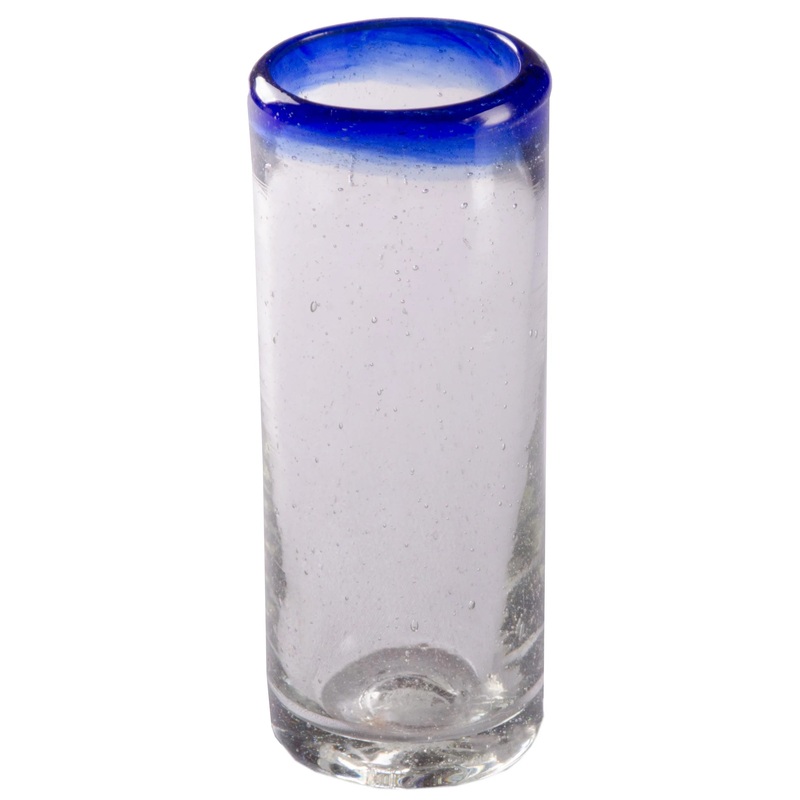 Orion Cobalt Rim Shot Glass