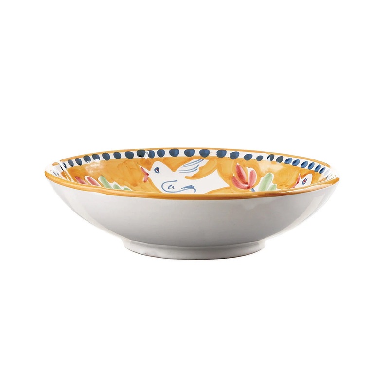 Vietri Campagna Uccello Coupe Pasta Bowl