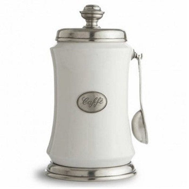 Arte Italica Festivo Coffee Canister with Spoon