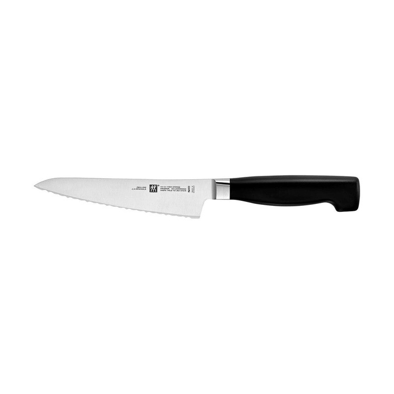 Zwilling J.A. Henckels  Forged Four Star 5.5"Serrated  Prep Knife