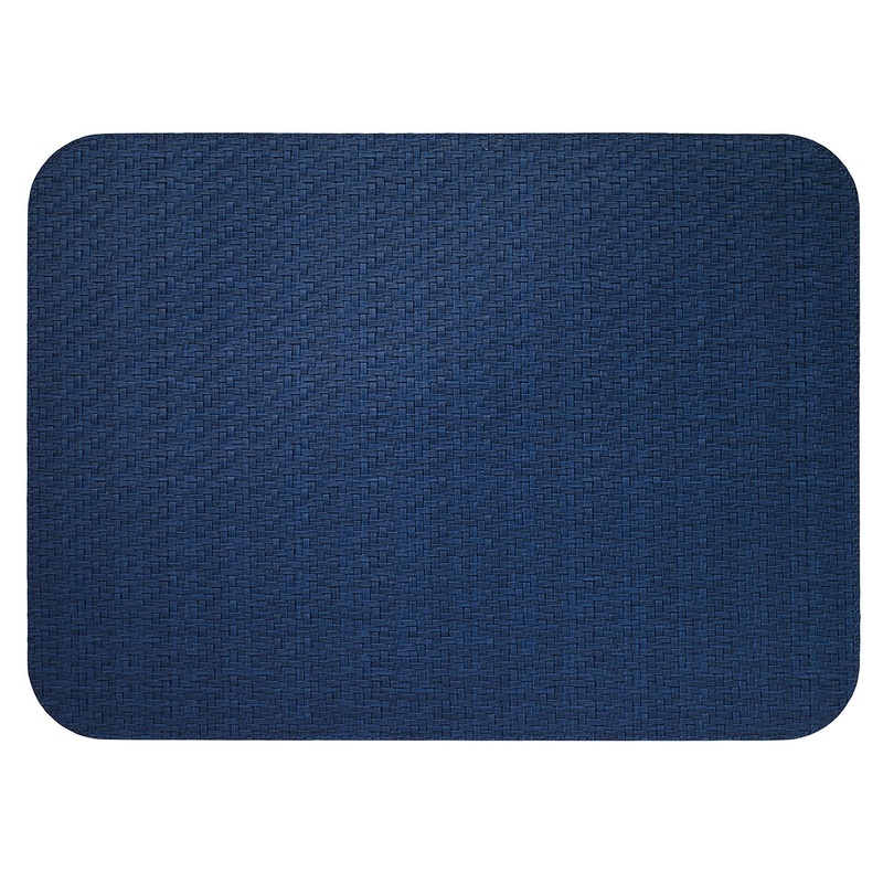 Bodrum Wicker Mat Navy