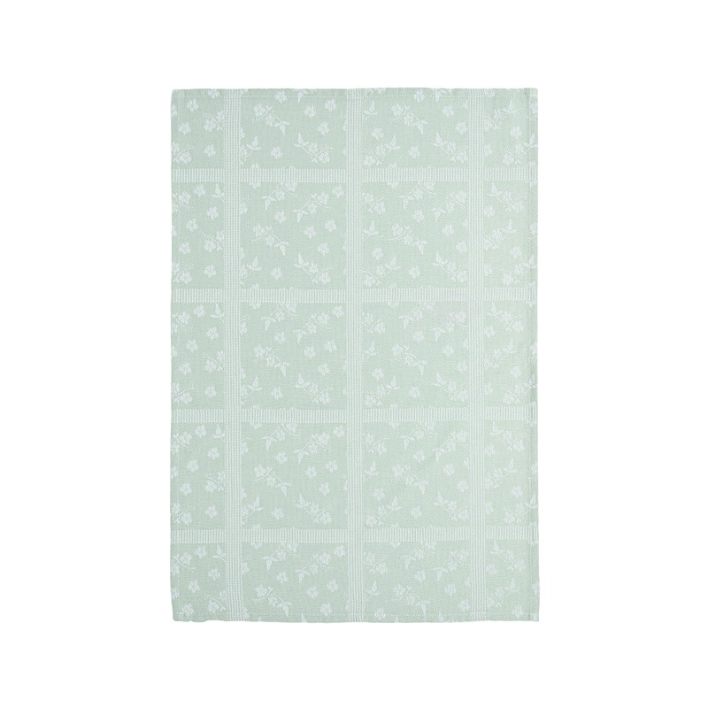 Costa Nova Set of 2 Kitchen Towels Flowers Aqua