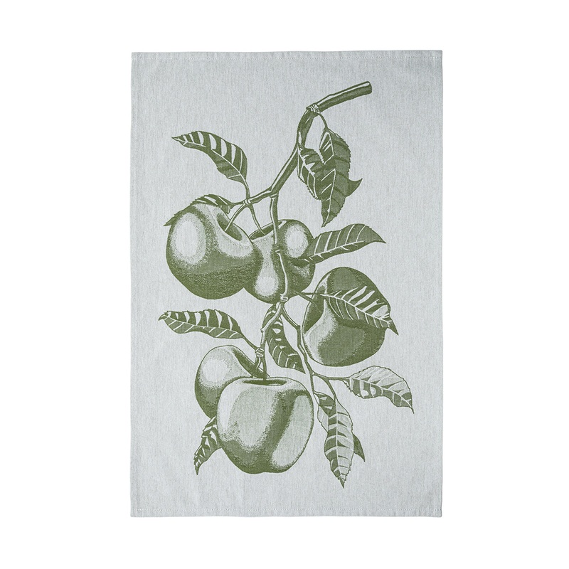 Costa Nova Set of 2 Kitchen Towels Fruits Forest Green