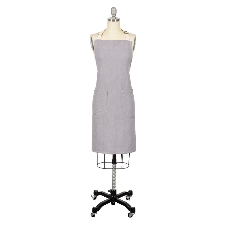 KAF Home Monaco Apron in Frost Gray