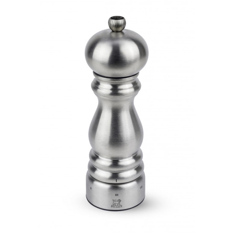 Peugeot Paris Chef uSelect 7" Manual Pepper Mill in Stainless Steel