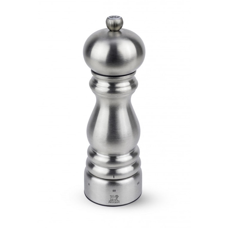 Peugeot Paris Chef uSelect 7" Manual Salt Mill in Stainless Steel