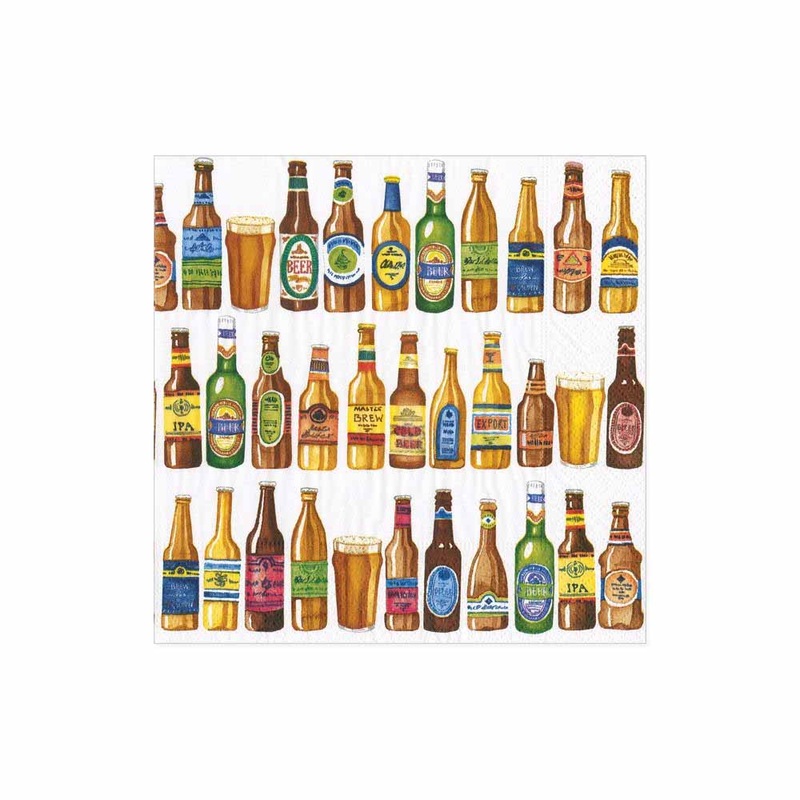 Caspari 99 Bottles Paper Cocktail Napkins