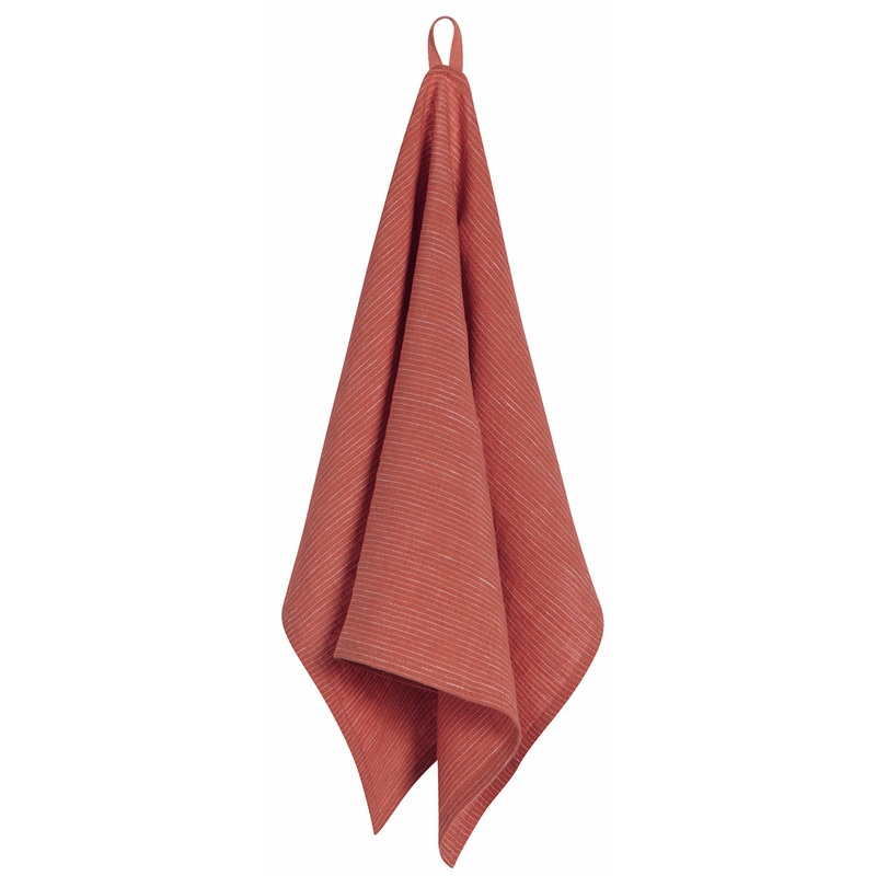 Danica Heirloom Linen Dishtowel in Clay