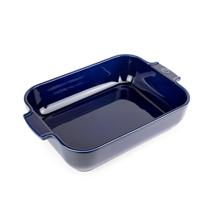 Peugeot Appolia Ceramic Rectangular Baker 12.5" in Blue